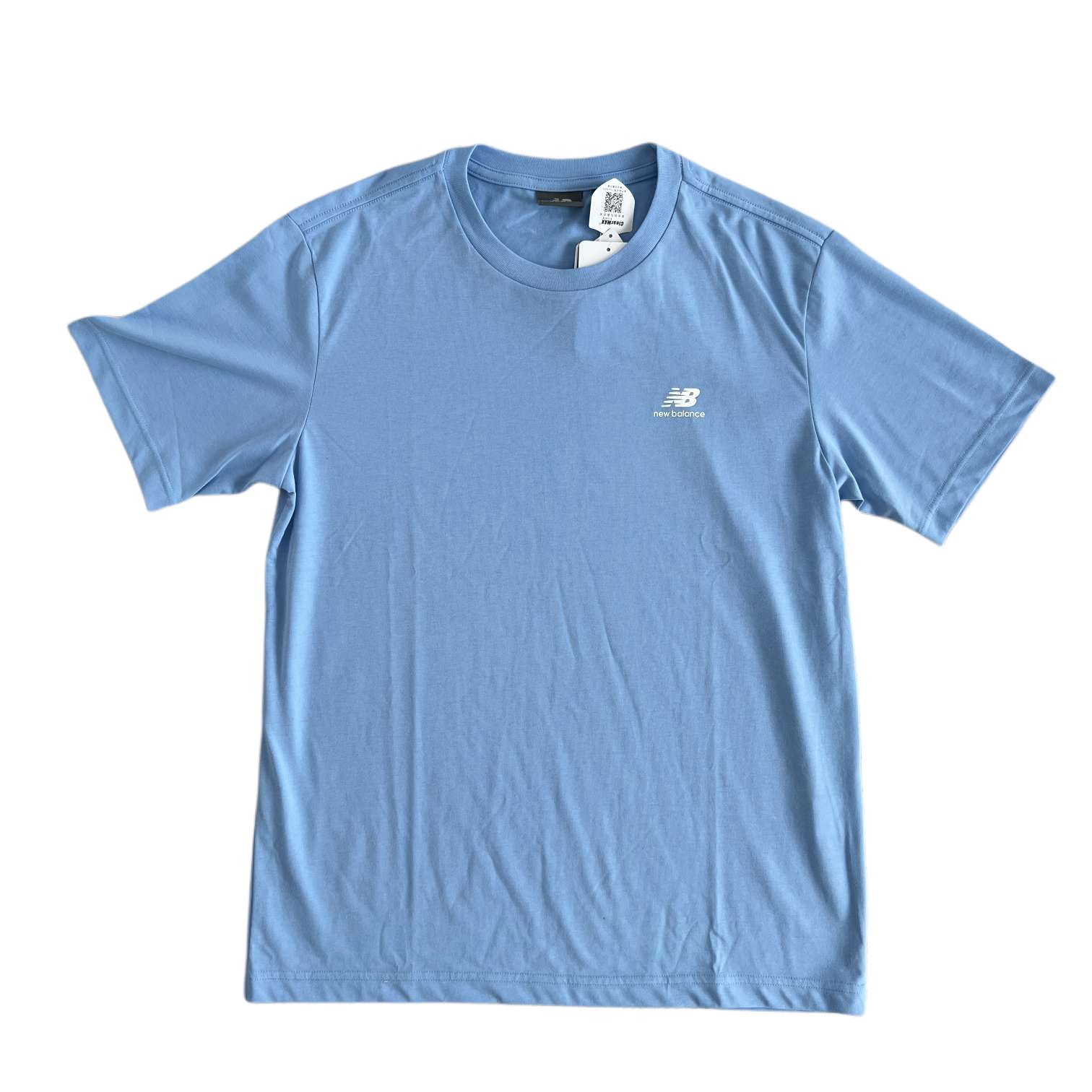 

New Balance Футболка унисекс синяя, Синий, New Balance Футболка унисекс синяя