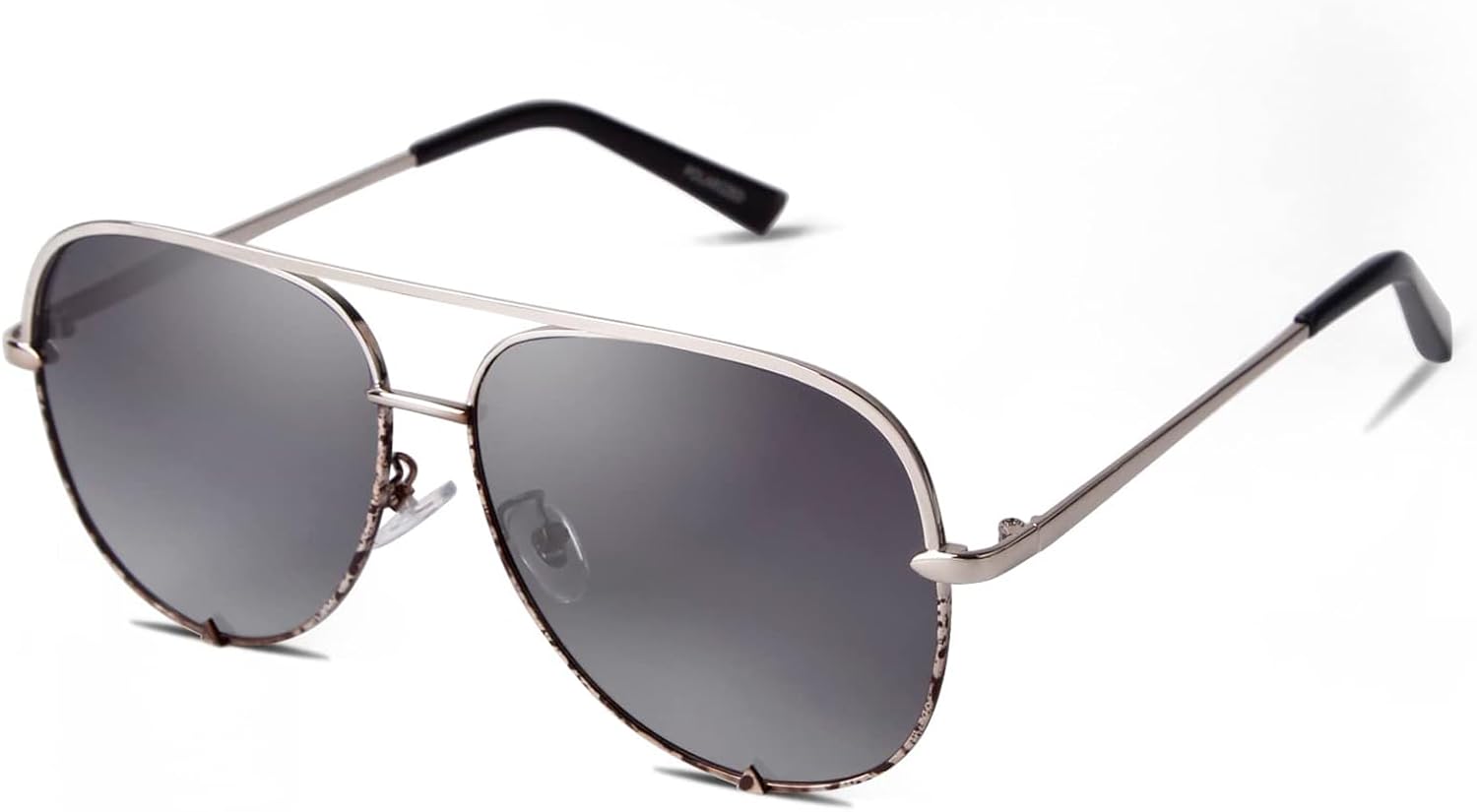 

Солнцезащитные очки-авиаторы SORVINO большого размера для женщин и мужчин, модные, в стиле ретро, ​​объемные, черные, с эффектом потертости, классическая защита от УФ-излучения, Tortoise+silver Frame/Gradient Grey Lens