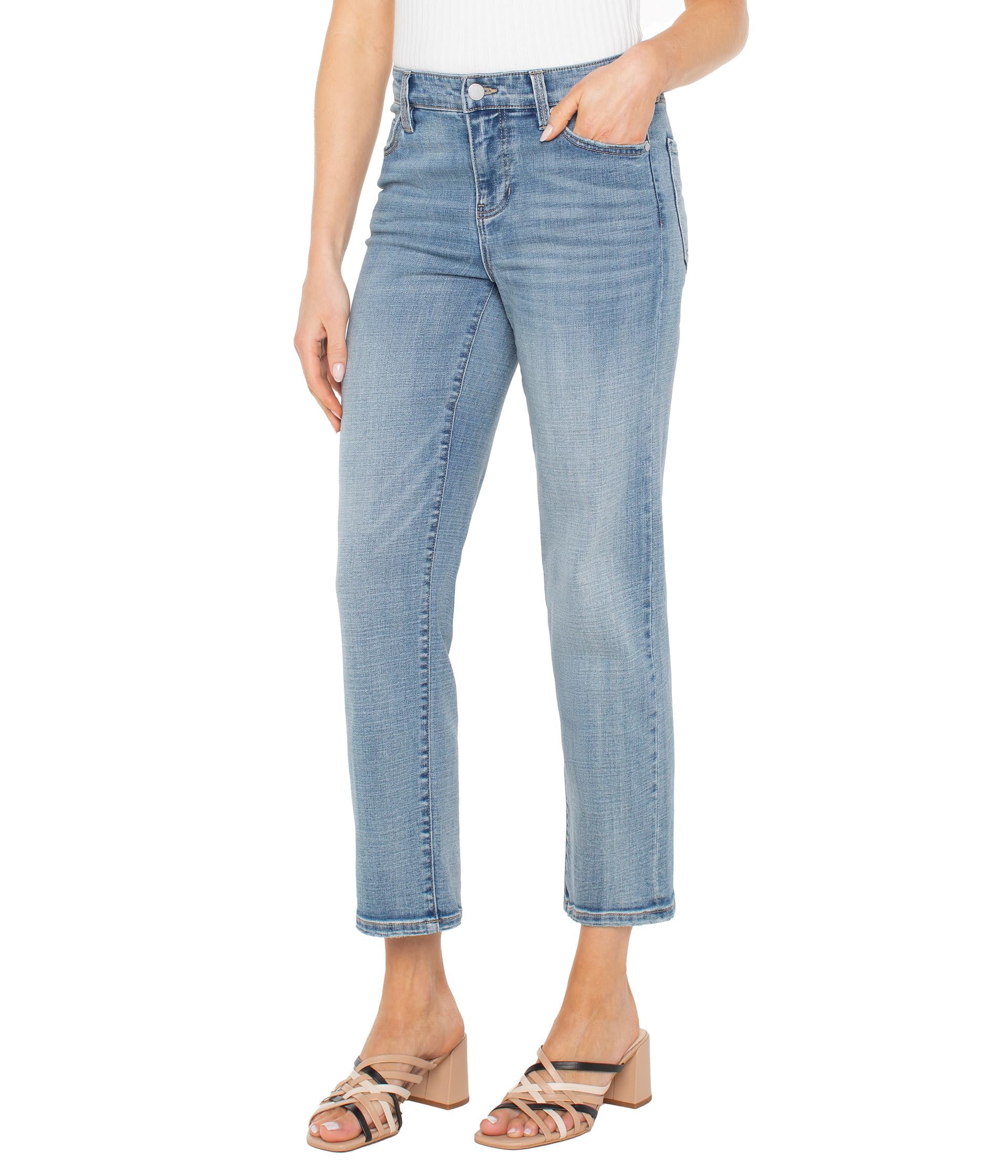 

Джинсы Liverpool Los Angeles Kennedy Crop Straight Jeans, Camino Real