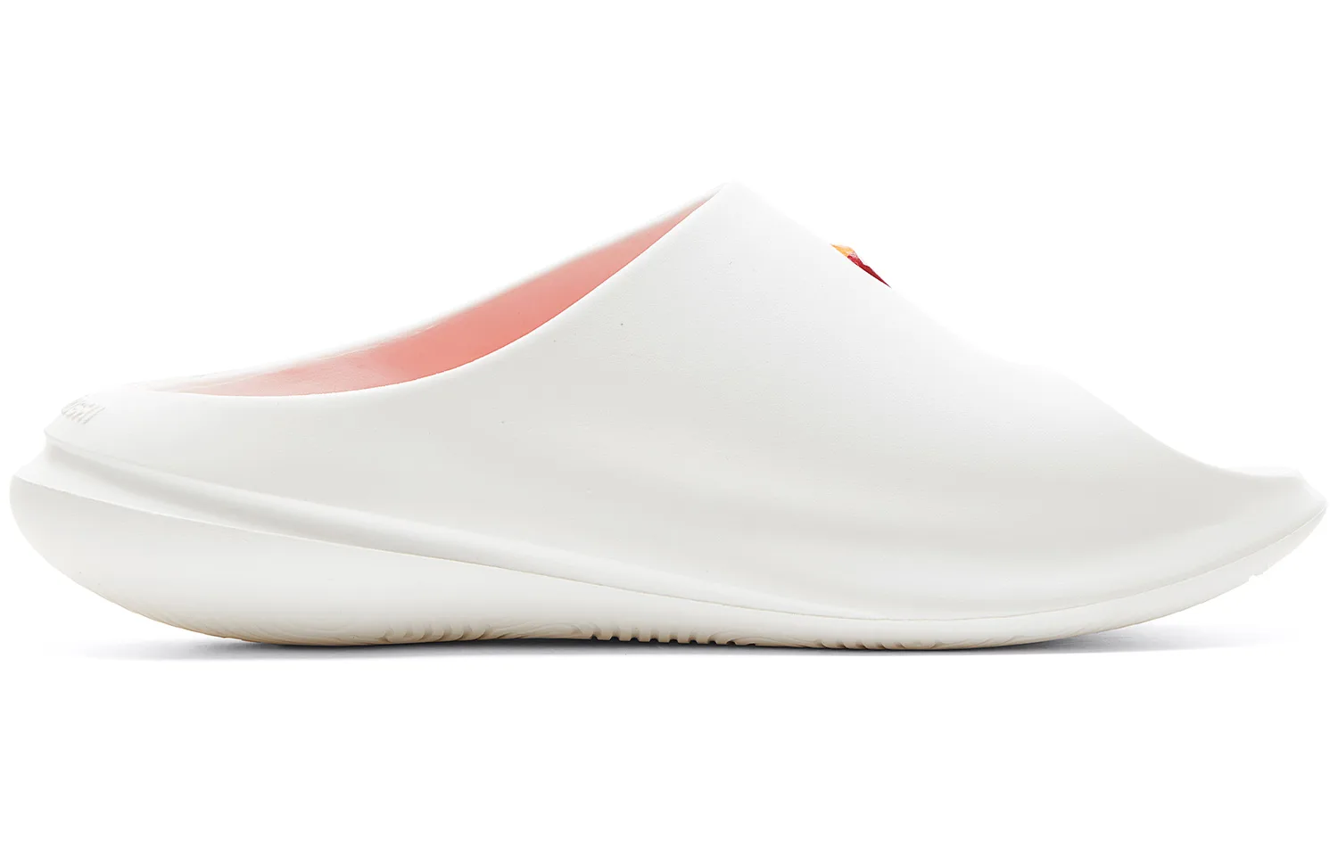 PEAK Таичи Chubby Slippers нескользящие слайдеры мужские, цвет слоновая кость/красный — фото 3