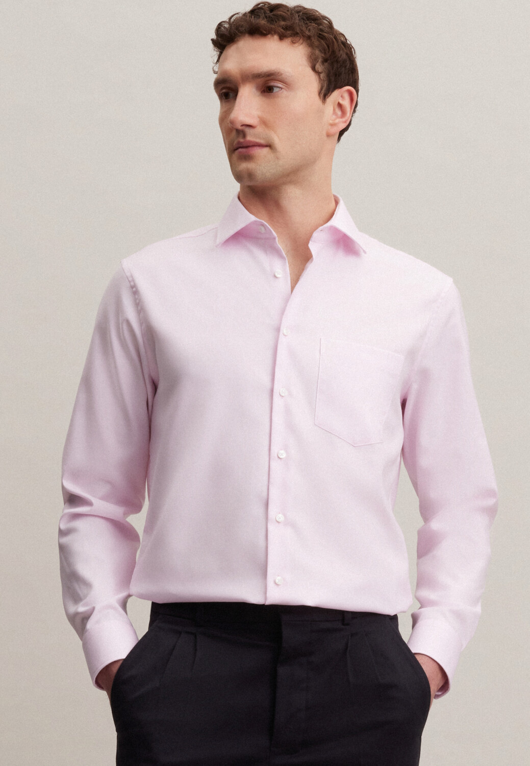 

Рубашка Seidensticker Business Regular, цвет Rosa/Pink