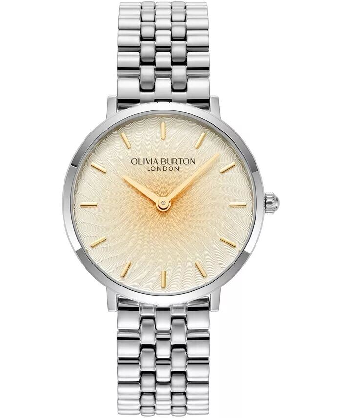 

Женские серебряные часы Radiant Sun из нержавеющей стали, 35 мм Olivia Burton