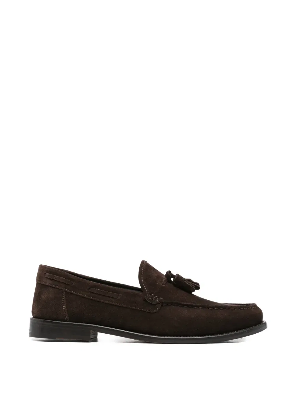 Кожаные лоферы с кисточками Corneliani, коричневый