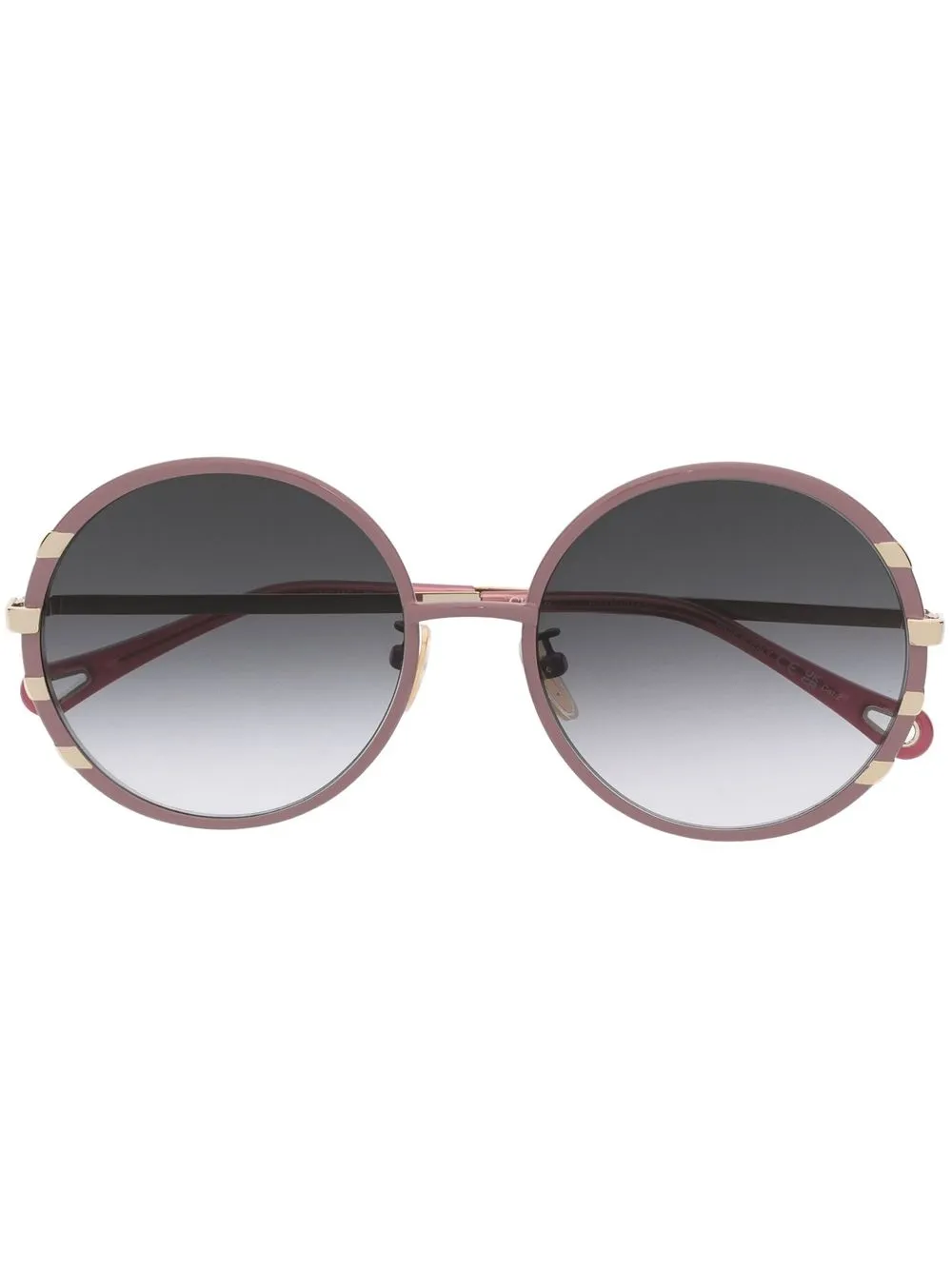 

Солнцезащитные очки в круглой оправе Chloé Eyewear, розовый