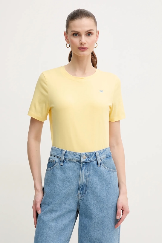 

Хлопковая футболка Tommy Hilfiger, желтый