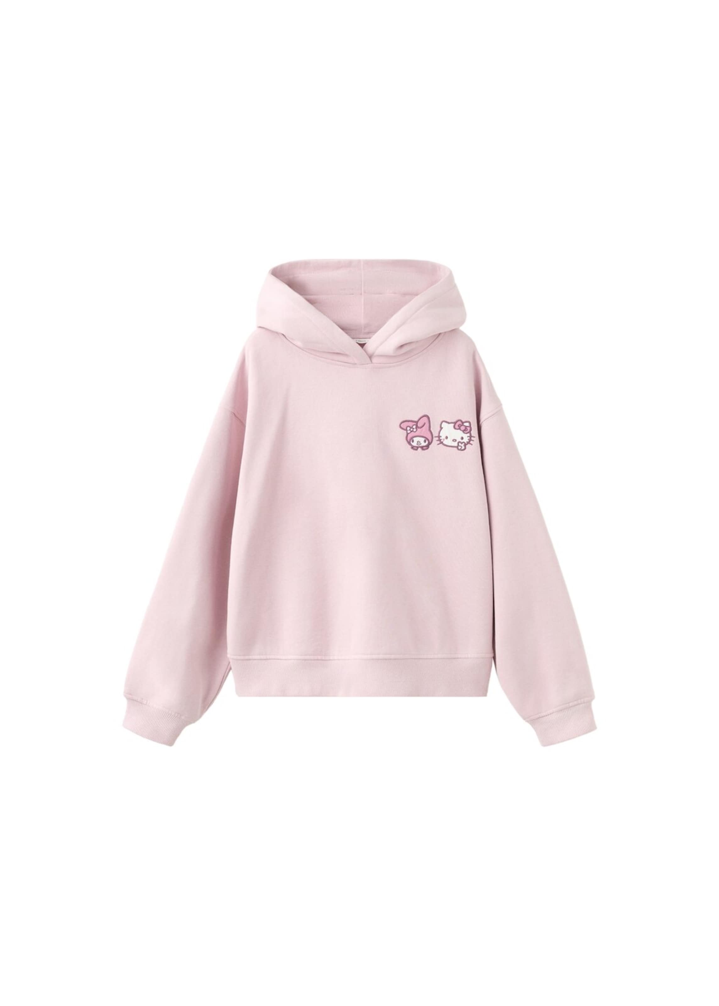 MANGO KIDS Толстовка 'Hkpeace' в цвете розовый, светло-розовый