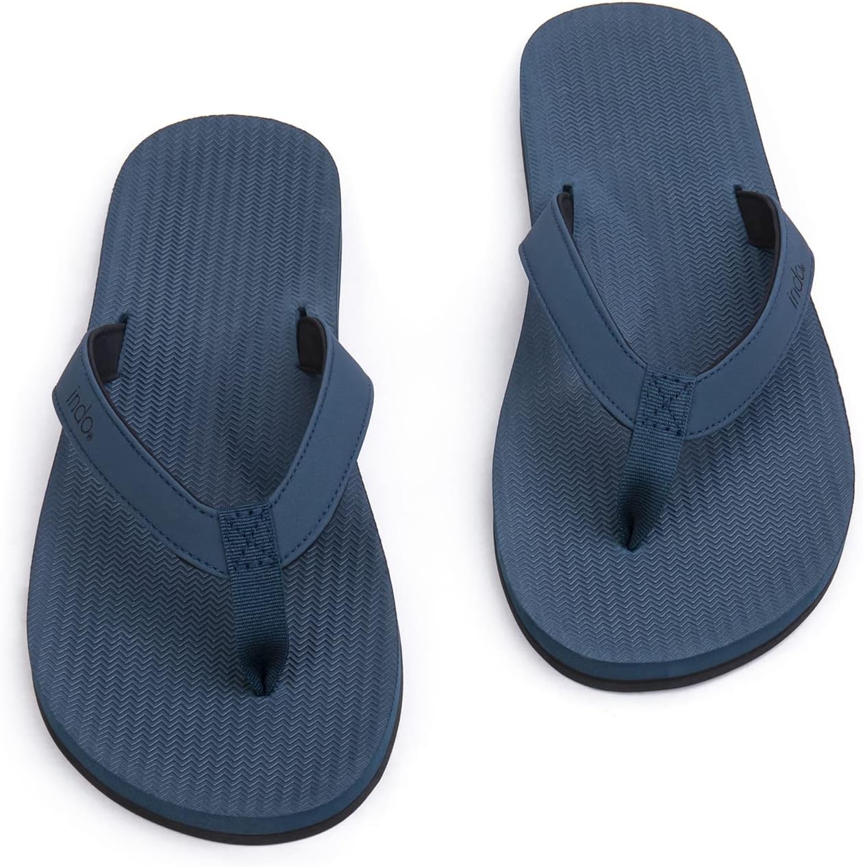 Мужские веганские вьетнамки Indosole ESSNTLS для любой поверхности, подошва из переработанных шин, поддержка свода стопы из натурального резинового материала, противоскользящая стелька, удобная водонепроницаемая лямка ENVRO, Shore — фото 4