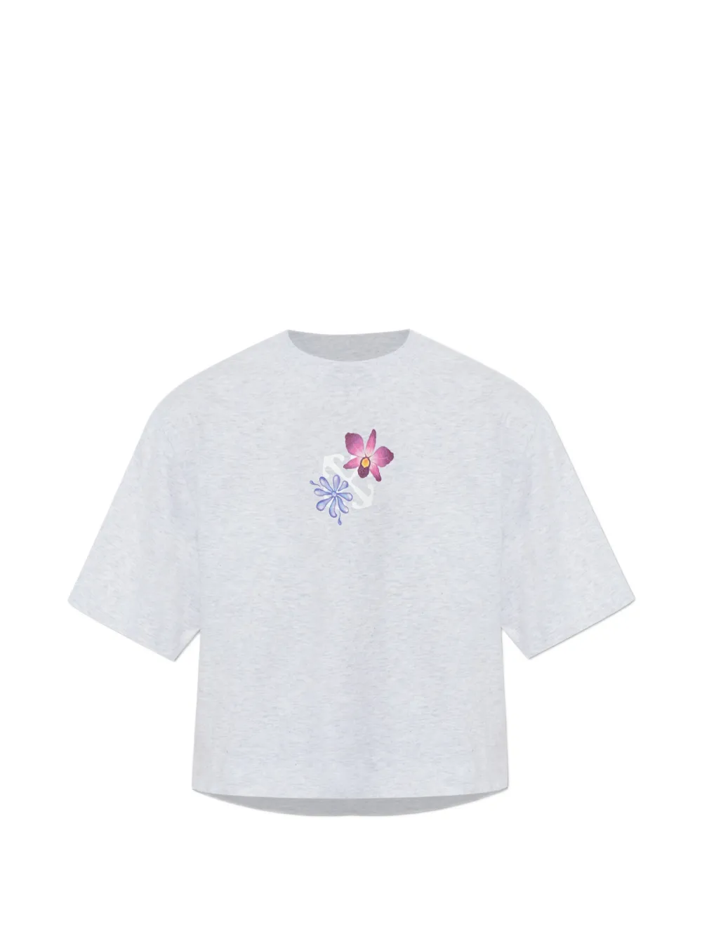 

Футболка с цветочным принтом Off-White, серый