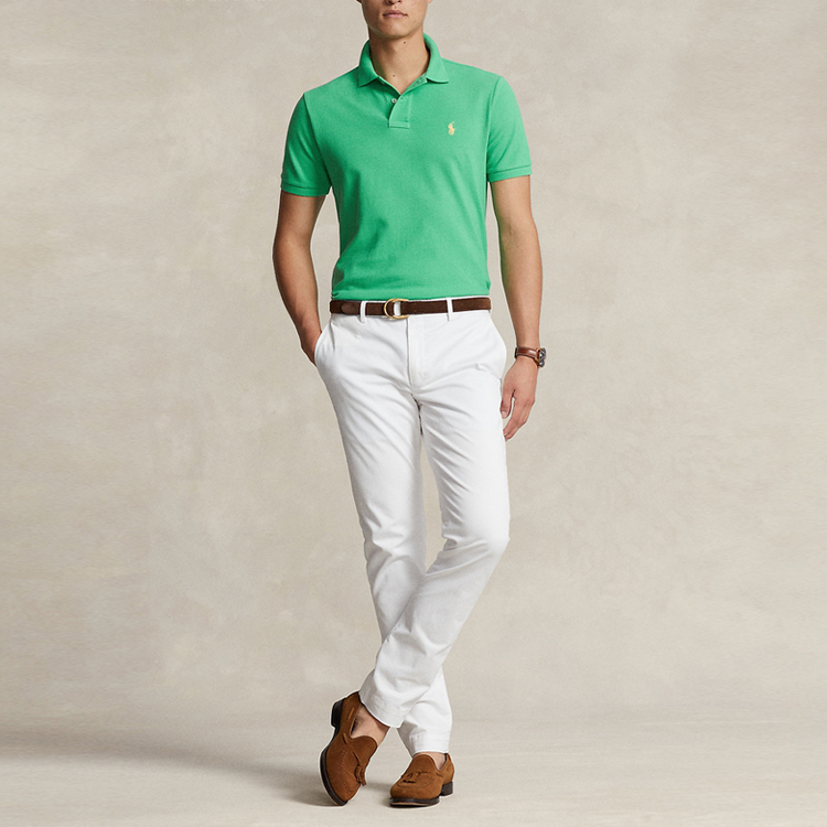 Поло пони хлопковая поло Polo Ralph Lauren, зеленый — фото 4