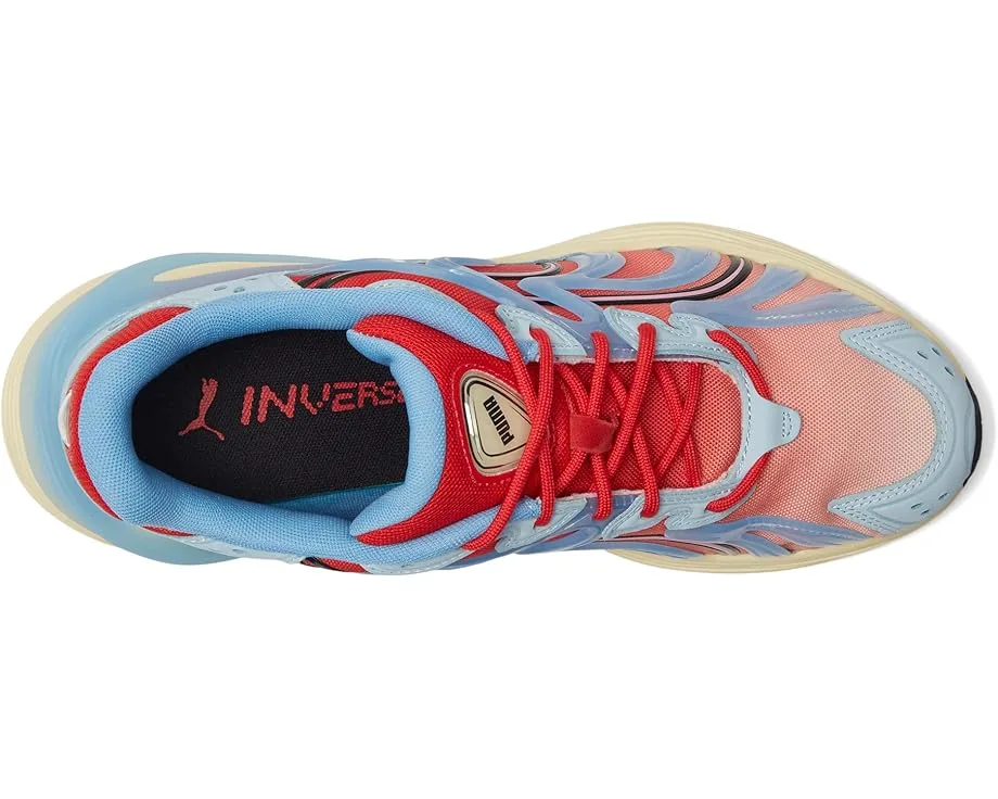 Кроссовки PUMA Inverse Sneakers, Creamy Vanilla/For All Time Red/Team Light Blue — фото 2