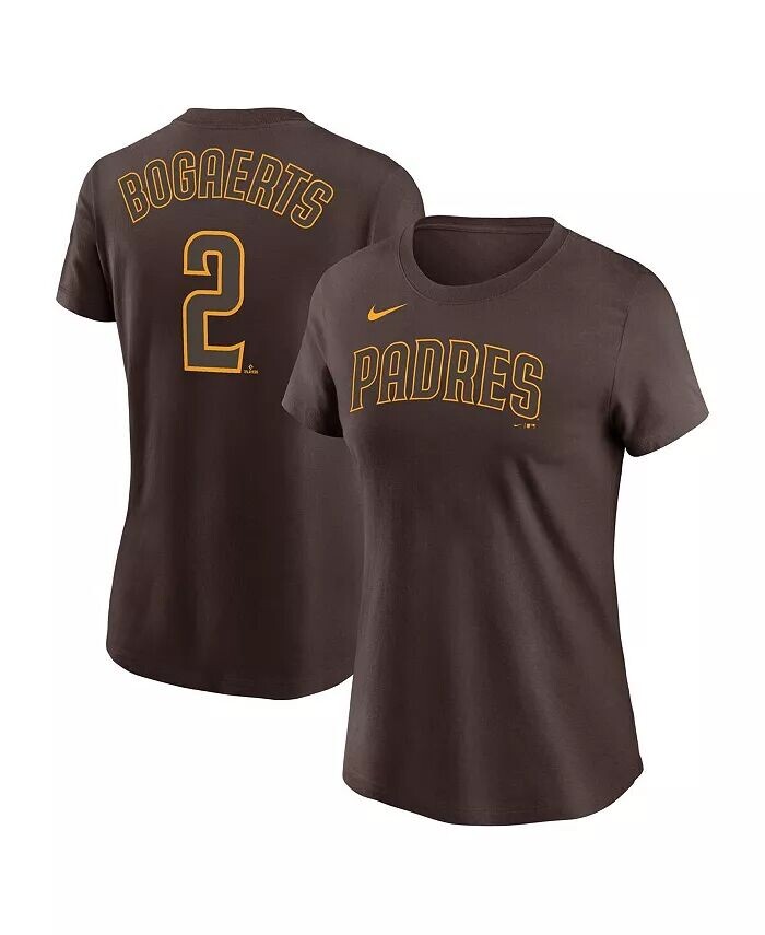 

Женская футболка Xander Bogaerts Brown San Diego Padres с именем и номером Nike