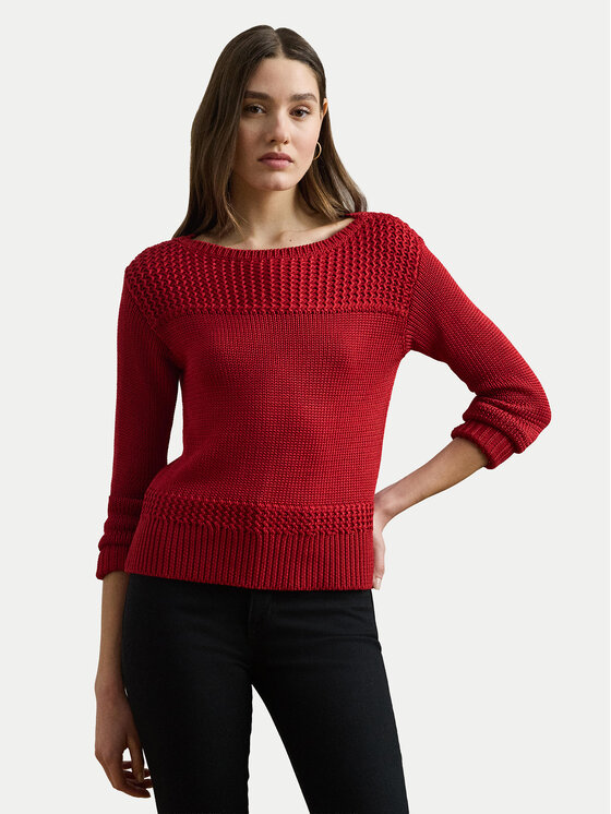 

Свитер relaxed fit 200909317006 Lauren Ralph Lauren, красный