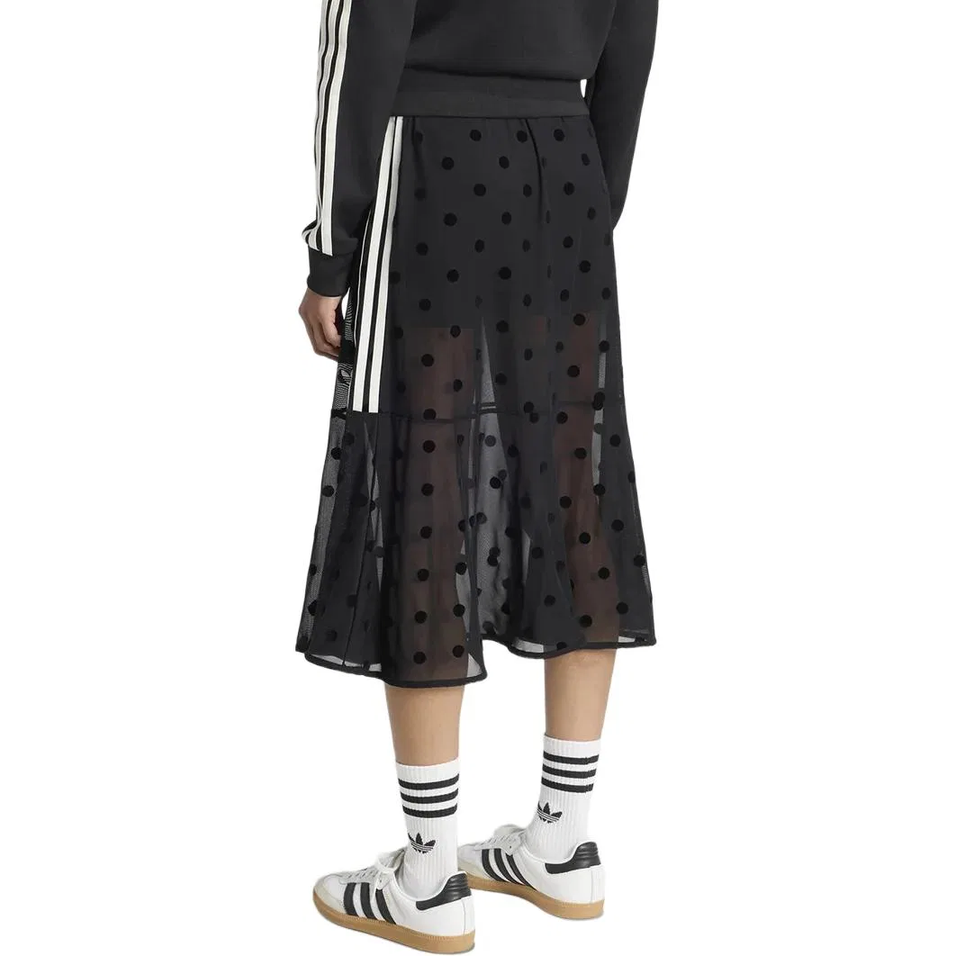 Женская повседневная длинная юбка Adidas Originals, Black — фото 3