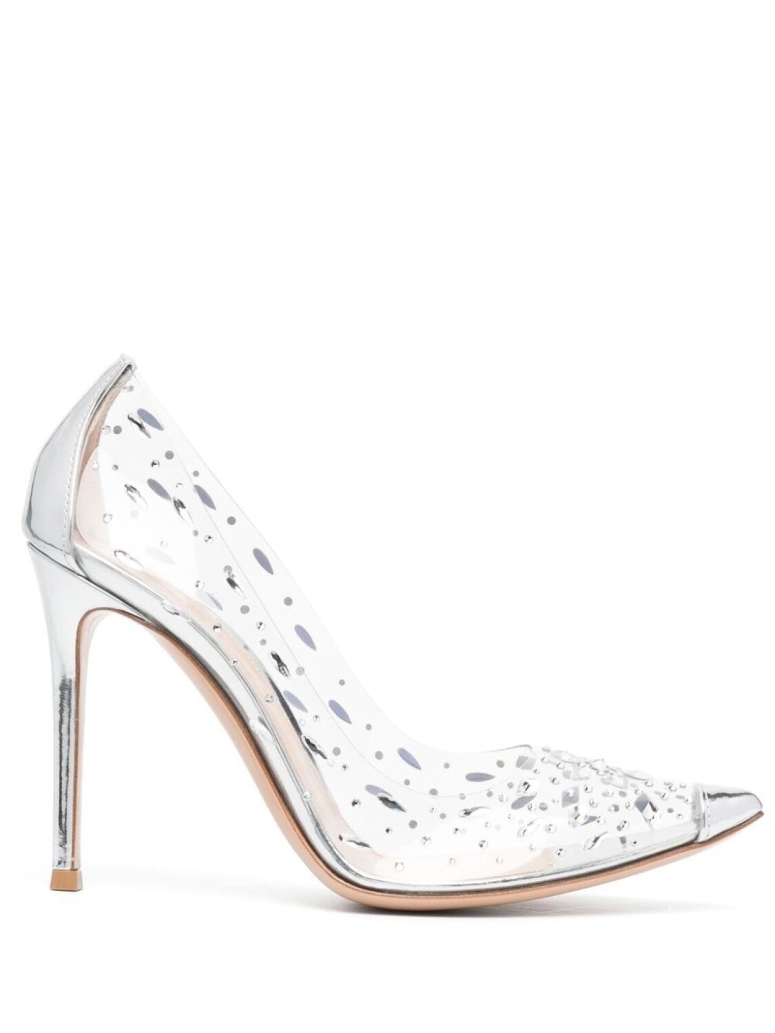

Gianvito Rossi туфли с кристаллами, белый