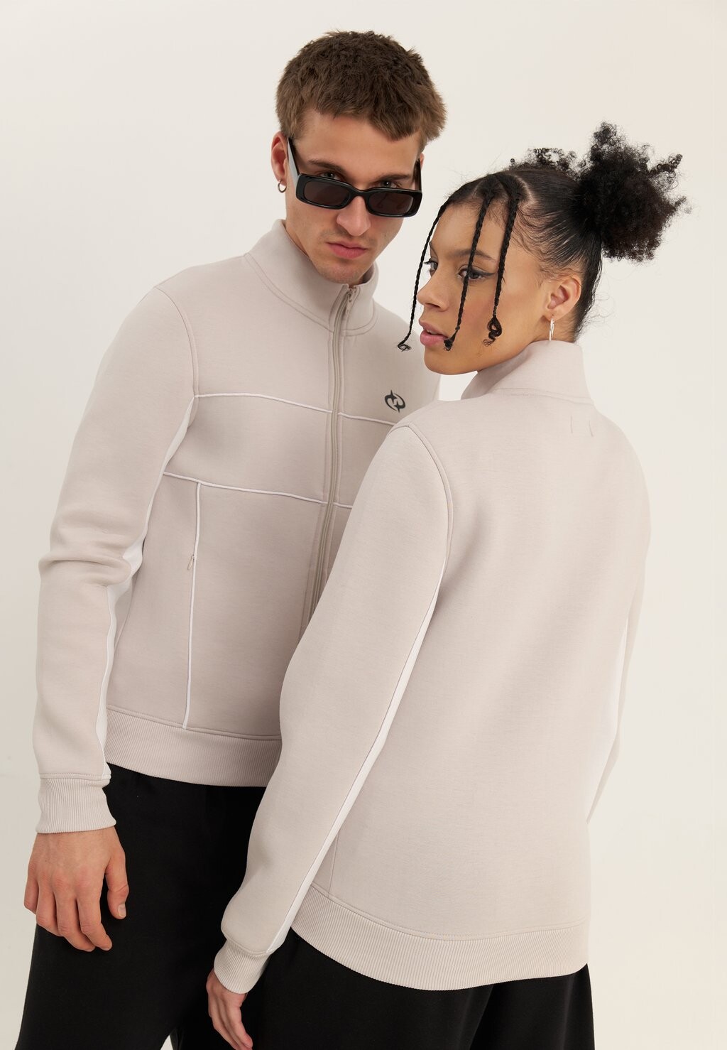 

Толстовка на молнии Unisex YOURTURN, цвет light grey