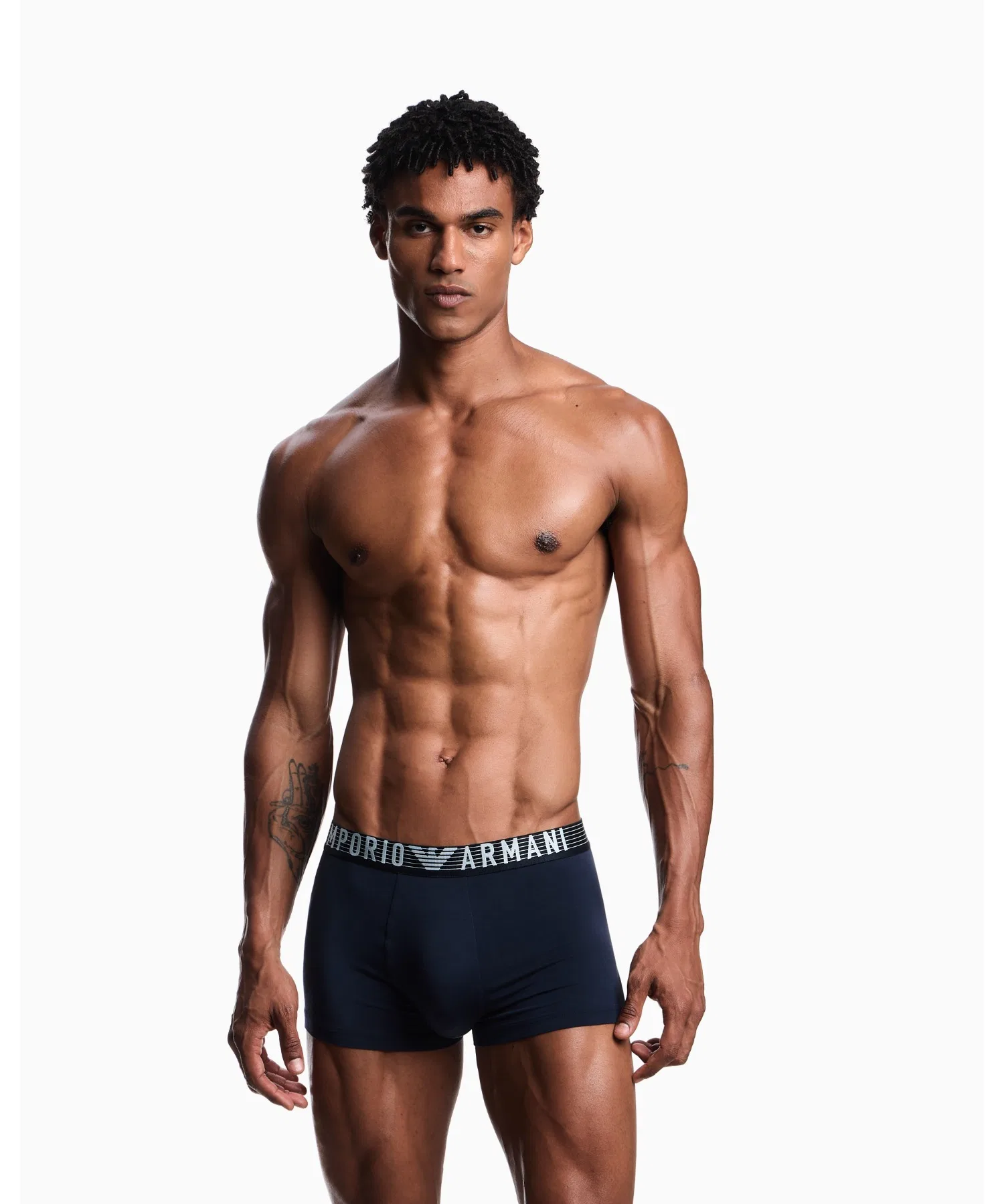 <Эксклюзивно онлайн> [Emporio Armani] Боксерские шорты ASV, комплект из 2 штук, мягкие на ощупь, из вискозы — фото 2