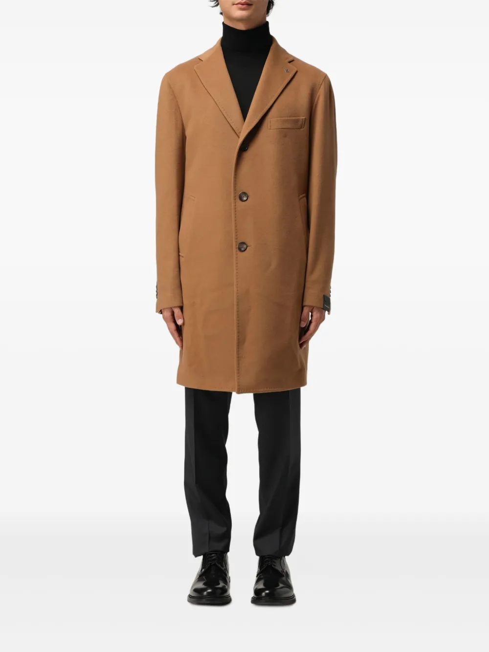 

Кашемировое пальто на пуговицах Tagliatore, коричневый