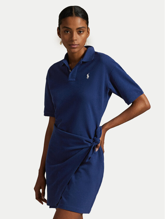 

Платье на каждый день прямого покроя 211A88516001 Polo Ralph Lauren, синий