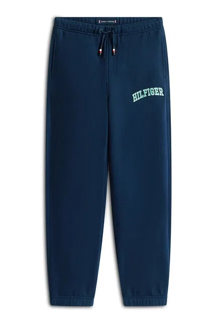 Джоггеры детские из хлопка Tommy Hilfiger, синий — фото 2