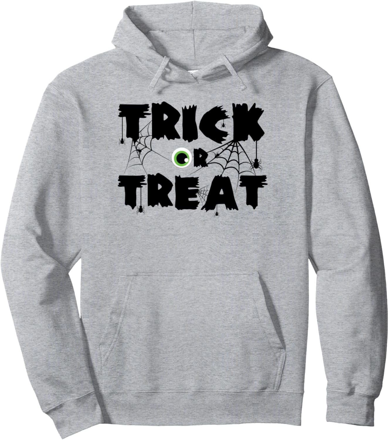 

Худи на Хэллоуин Кошелек или жизнь с паутиной и глазами Ingenius Cute Halloween Gifts, серый