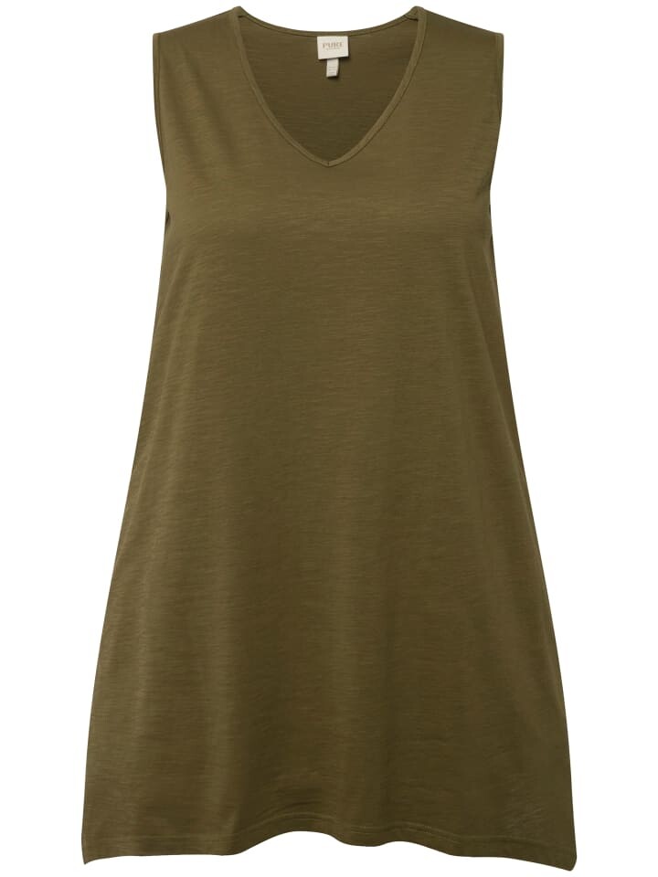 

Футболка Ulla Popken Longshirt, цвет dunkles olive