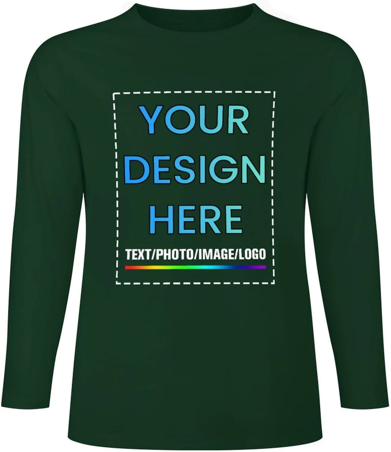 

Футболка с длинным рукавом Custom для мужчин, дизайн на заказ PCZEFJAS