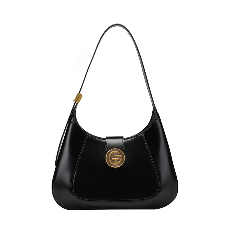 

Кожаная плечевая сумка среднего размера женская черная/каштаново-коричневая Tanita West, черная черная (из натуральной кожи)