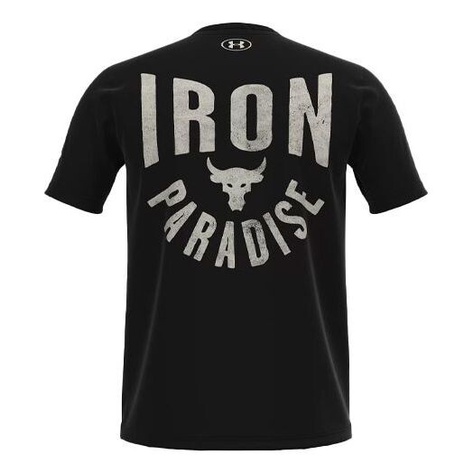 

Футболка project rock iron paradise t-shirt 'black' Under Armour, черный