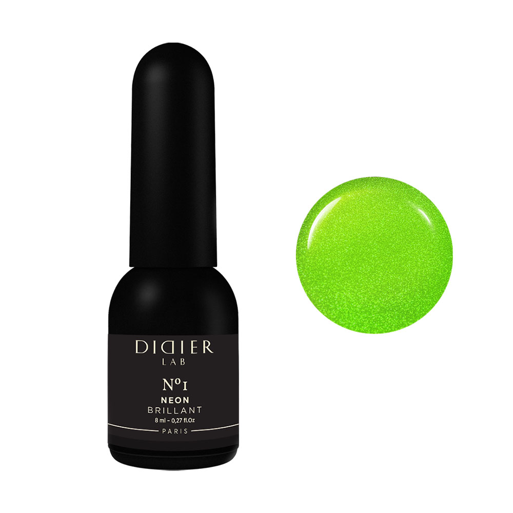 

Гель-Лак для ногтей gel polish brillant neon Didier Lab, цвет nr. 1, 8 мл