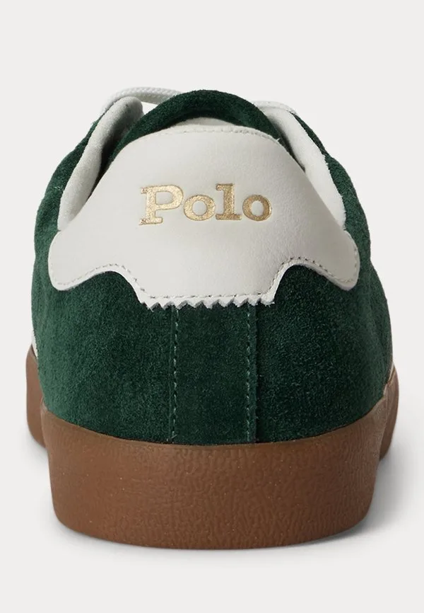 Кроссовки court vulc из замши Polo Ralph Lauren, Forest/Deckwash White — фото 3
