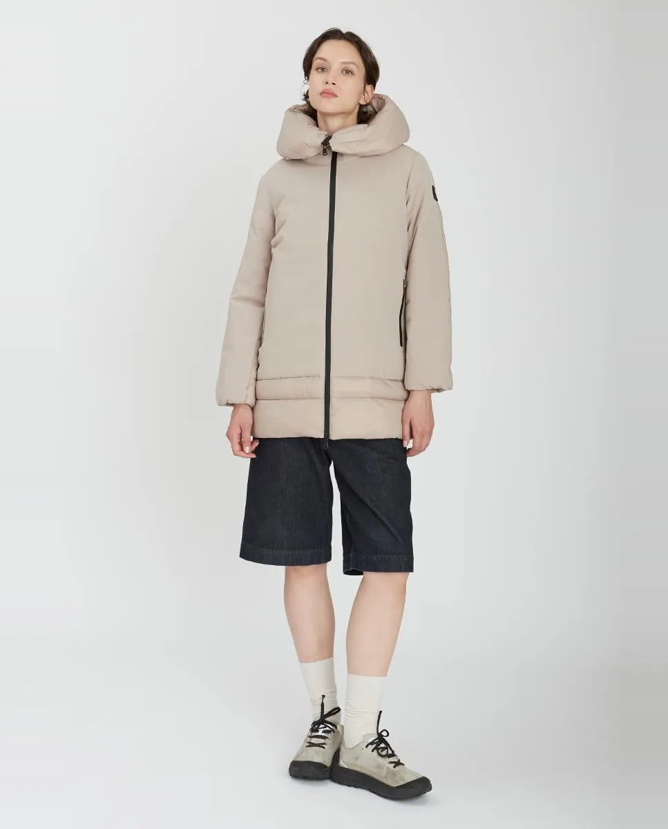 

Женский пуховик с длинным прочным водонепроницаемым покрытием Canadian Classics, бежевый