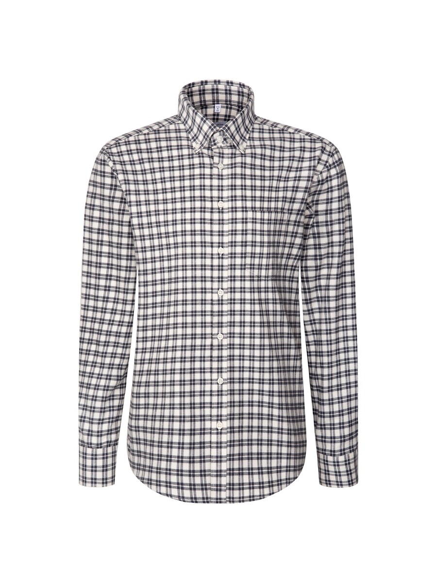 

Рубашка на пуговицах классического кроя SEIDENSTICKER, серый/темно-серый/белый