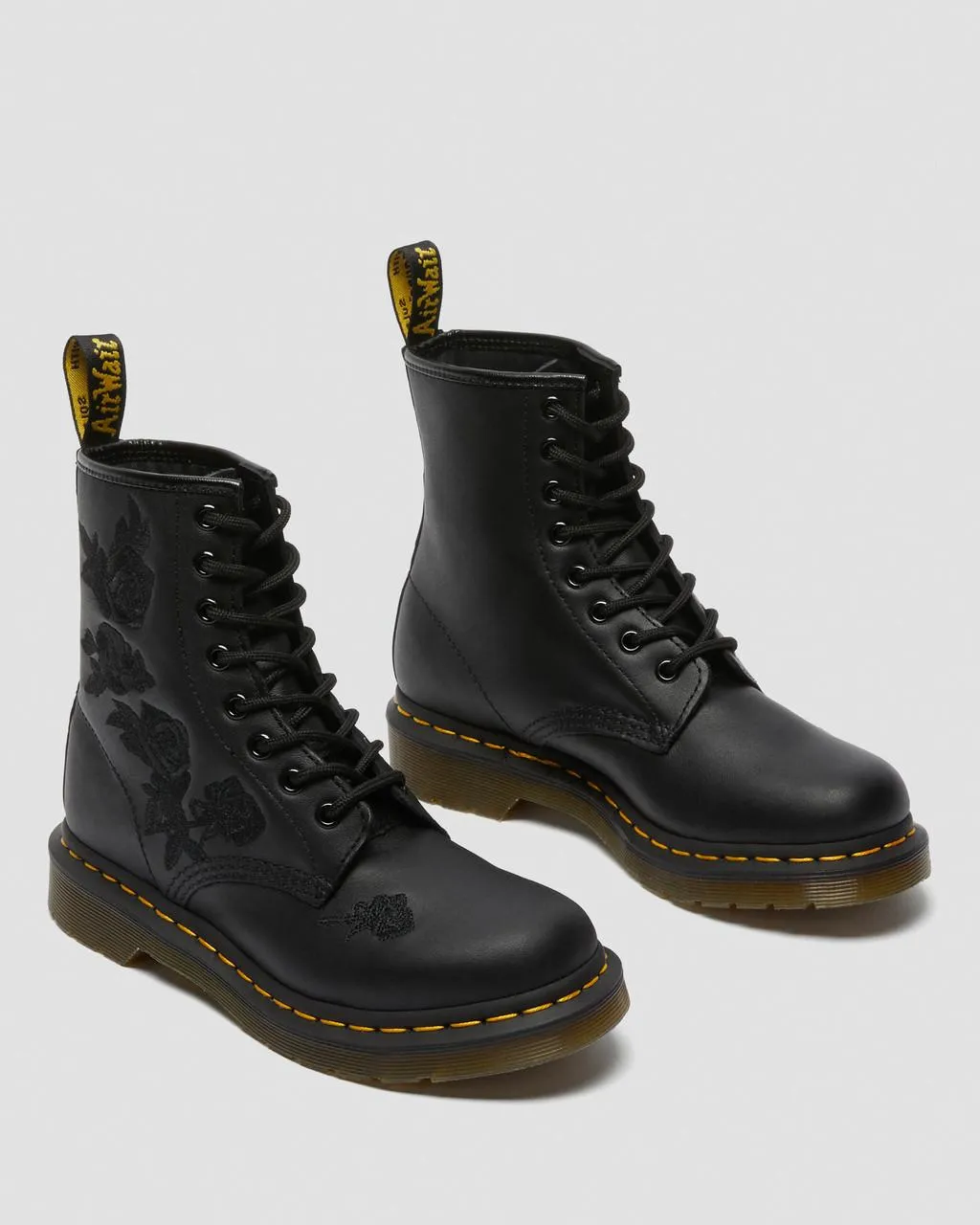 Ботинки женские Dr. Martens 1460 Vonda Mono с принтом, черный — фото 4