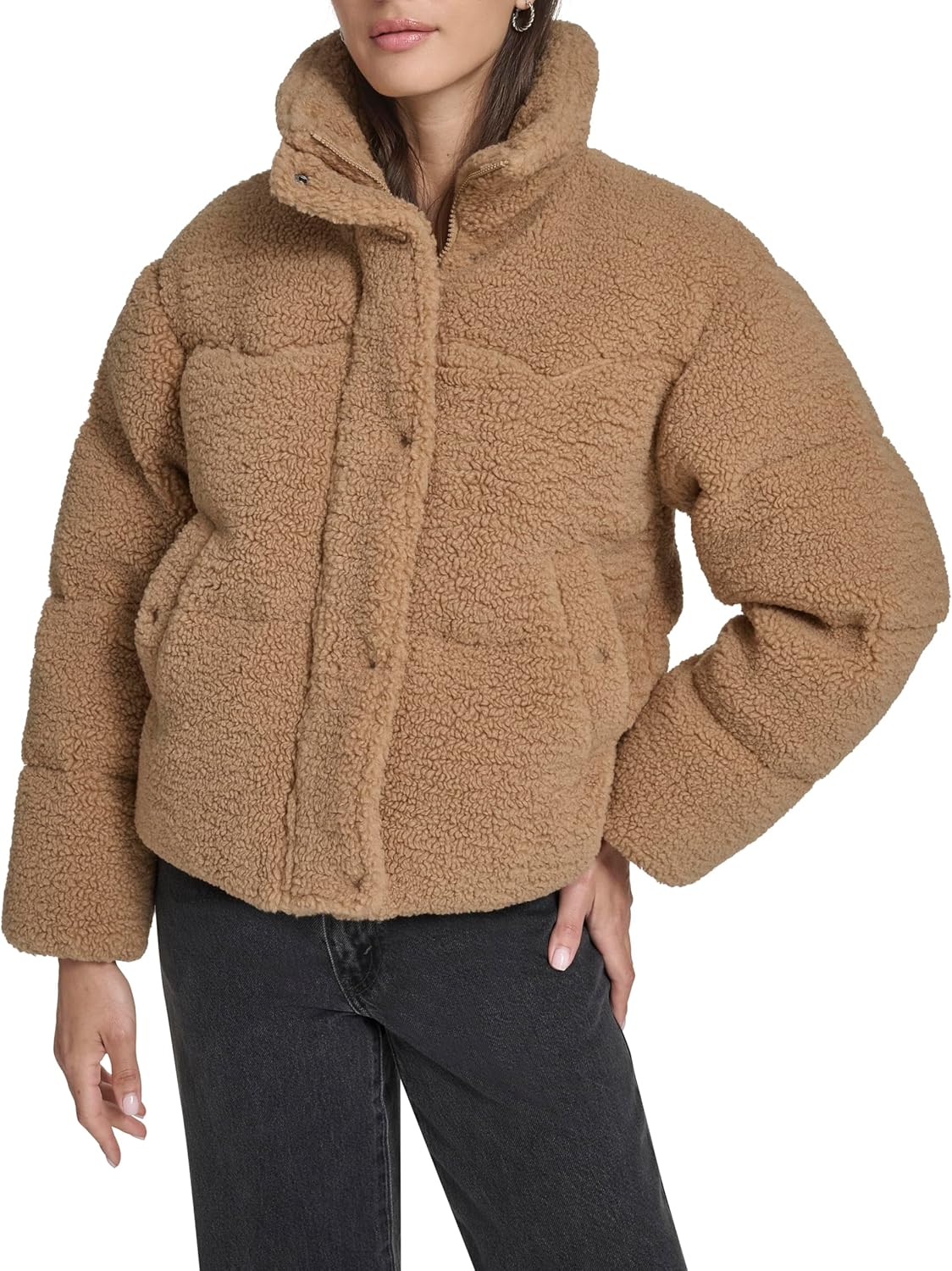 

Женская куртка-пуховик Levi's в стиле вестерн, Chestnut Sherpa