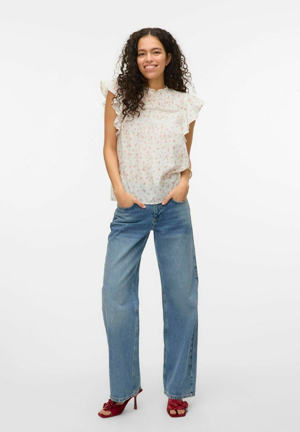 

Блуза VMTRINE Vero Moda, белый