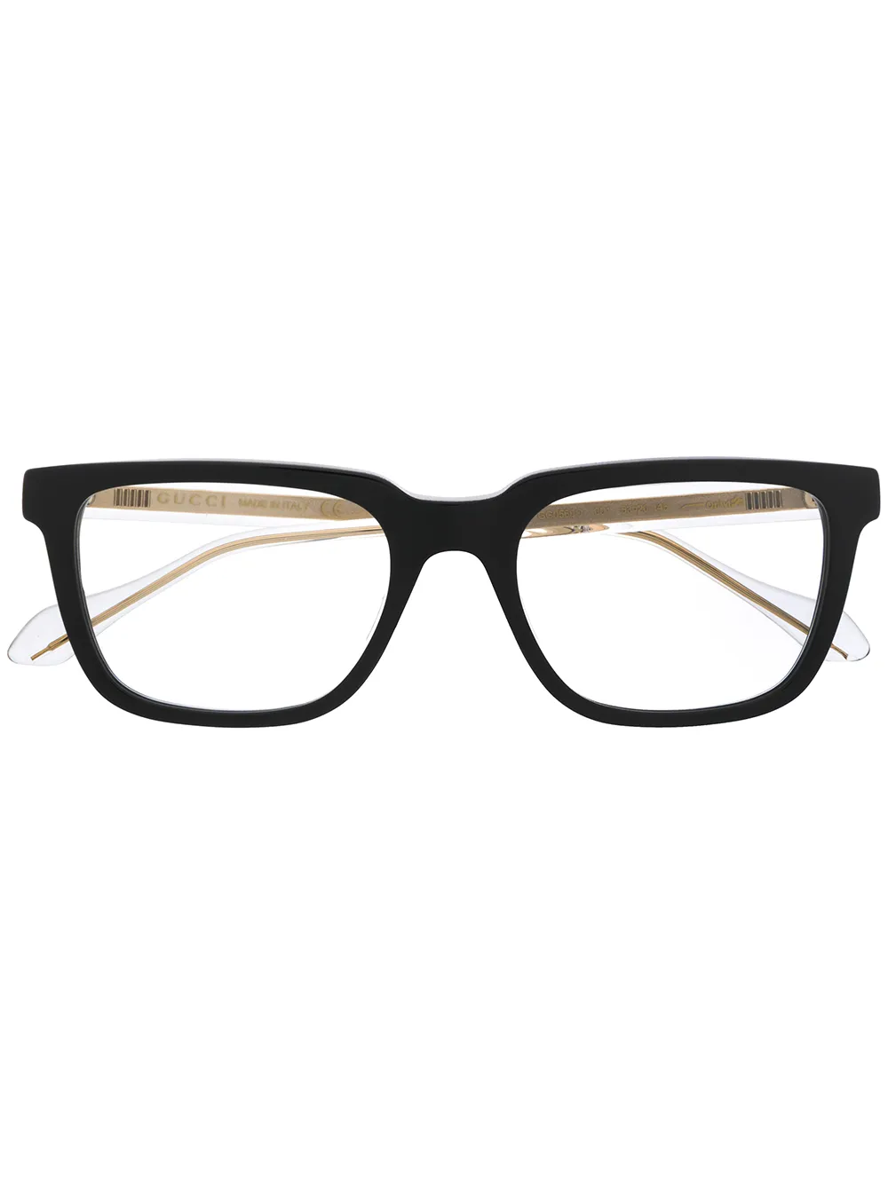 

Очки в квадратной оправе Gucci Eyewear, черный