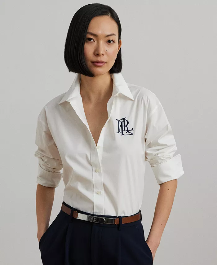 

Женская рубашка с длинным рукавом Lauren Ralph Lauren, белый