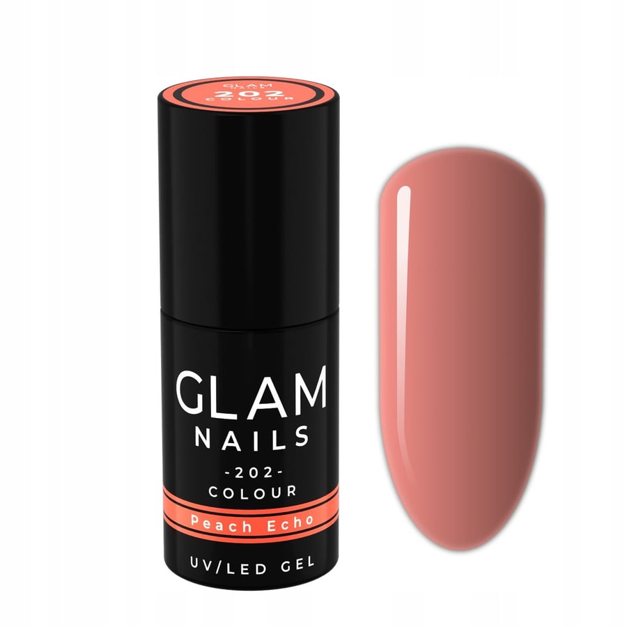 

Гибридный лак для ногтей Glam Nails 202 Peach Echo 6 мл