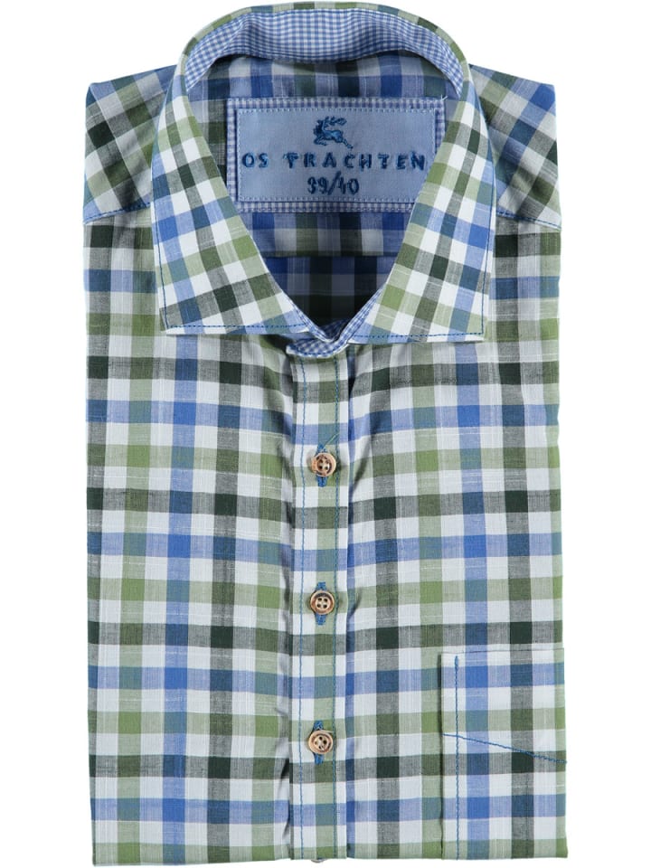 

Традиционная рубашка Джунра традиционного зеленого цвета OS-Trachten