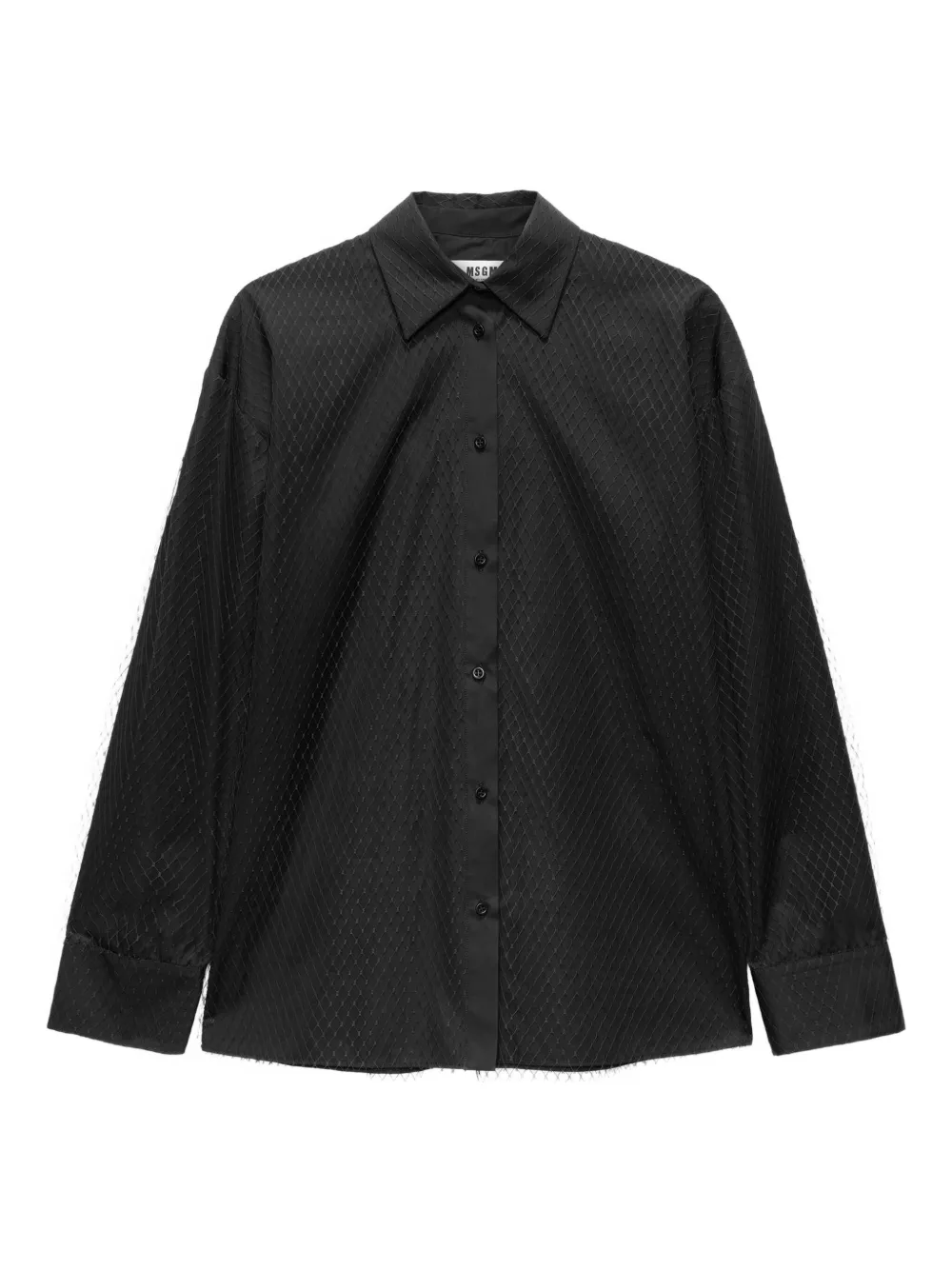 

Фактурная рубашка MSGM, черный