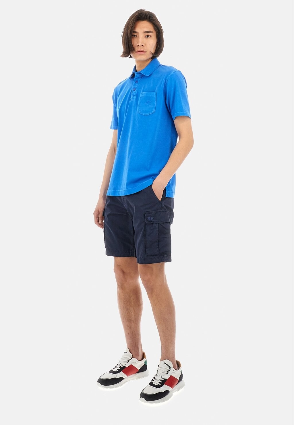 

Рубашка поло SHORT SLEEVE La Martina, светло-голубой