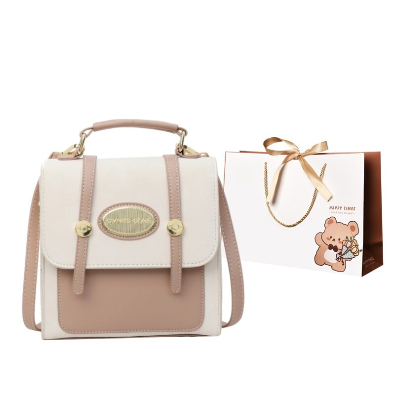 

Little Bear Attachment/ERANGBEAR Женский рюкзак, Розовый