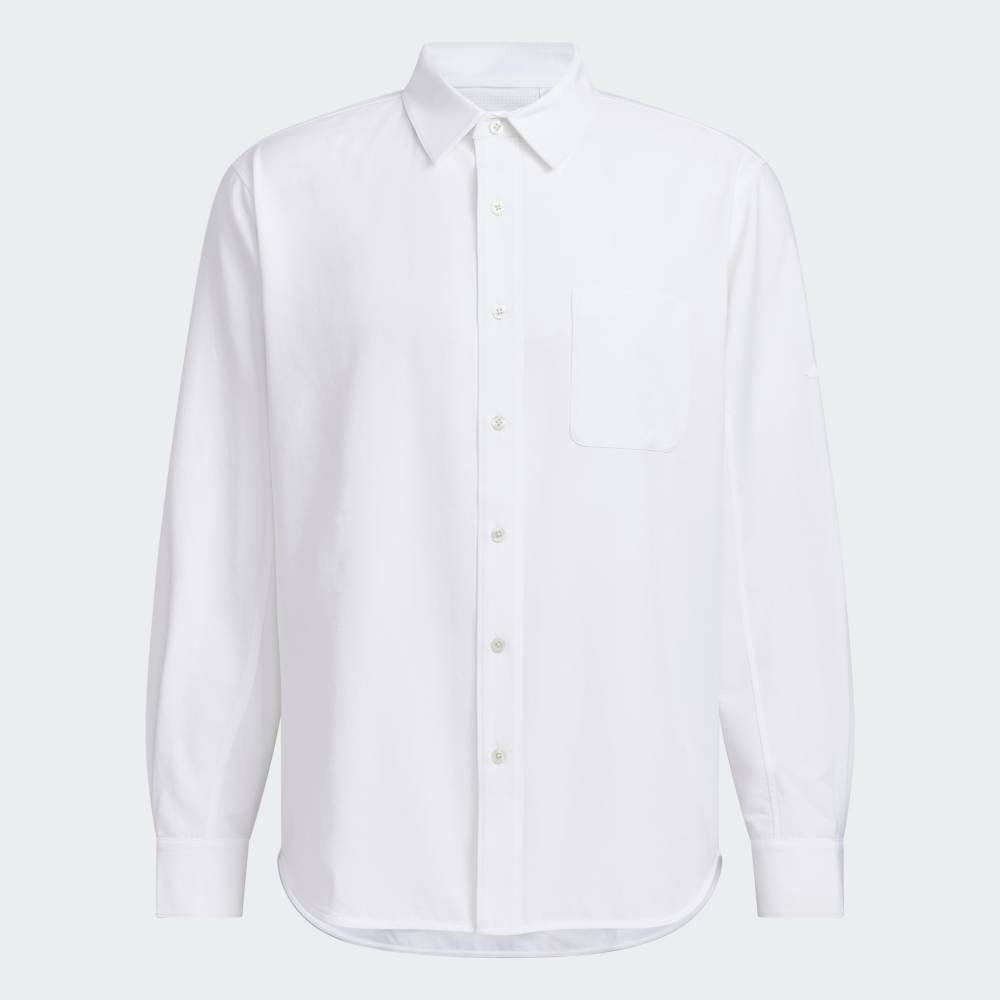 Официальная рубашка Premium Regular Fit с длинными рукавами и пуговицами. Adidas, white — фото 4