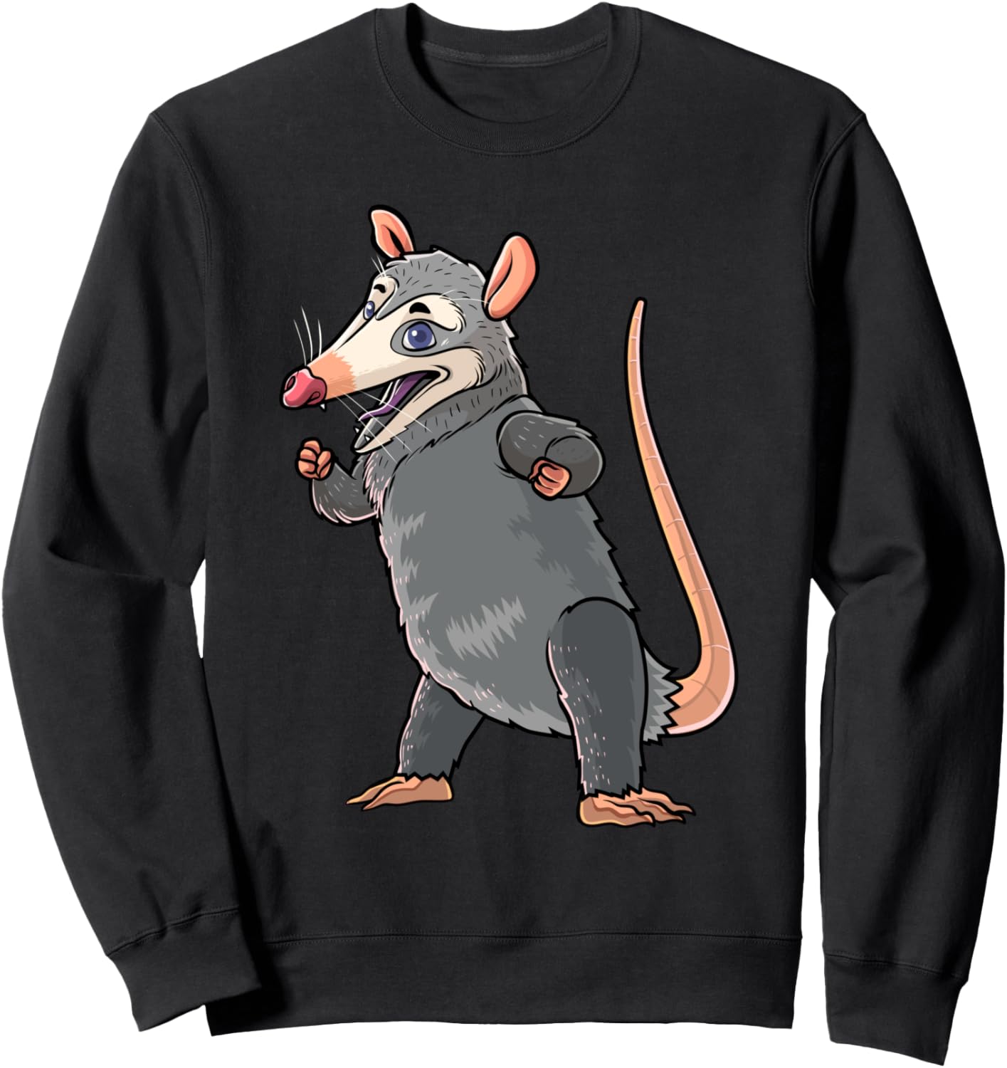 

Кричащий опоссум. Забавная милая толстовка для любителей опоссумов. Смешной мем для мальчиков Funny Opossum Lover Street Cats Gift Store, черный