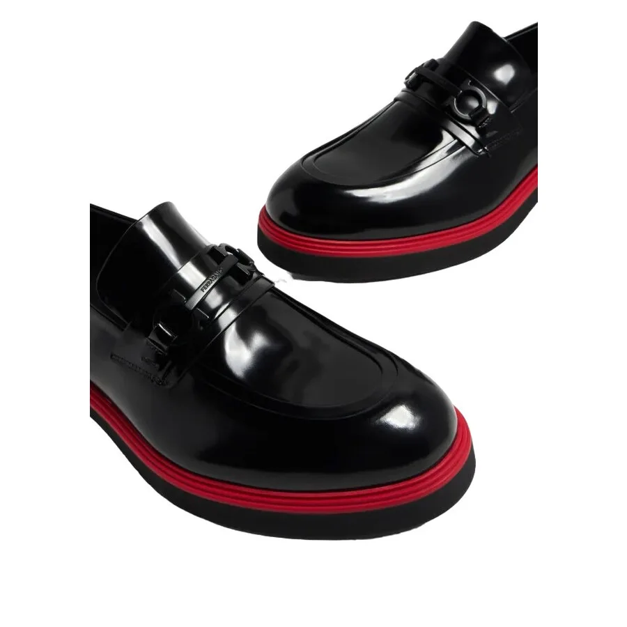 Мужские черные лоферы Ferragamo, черный — фото 2