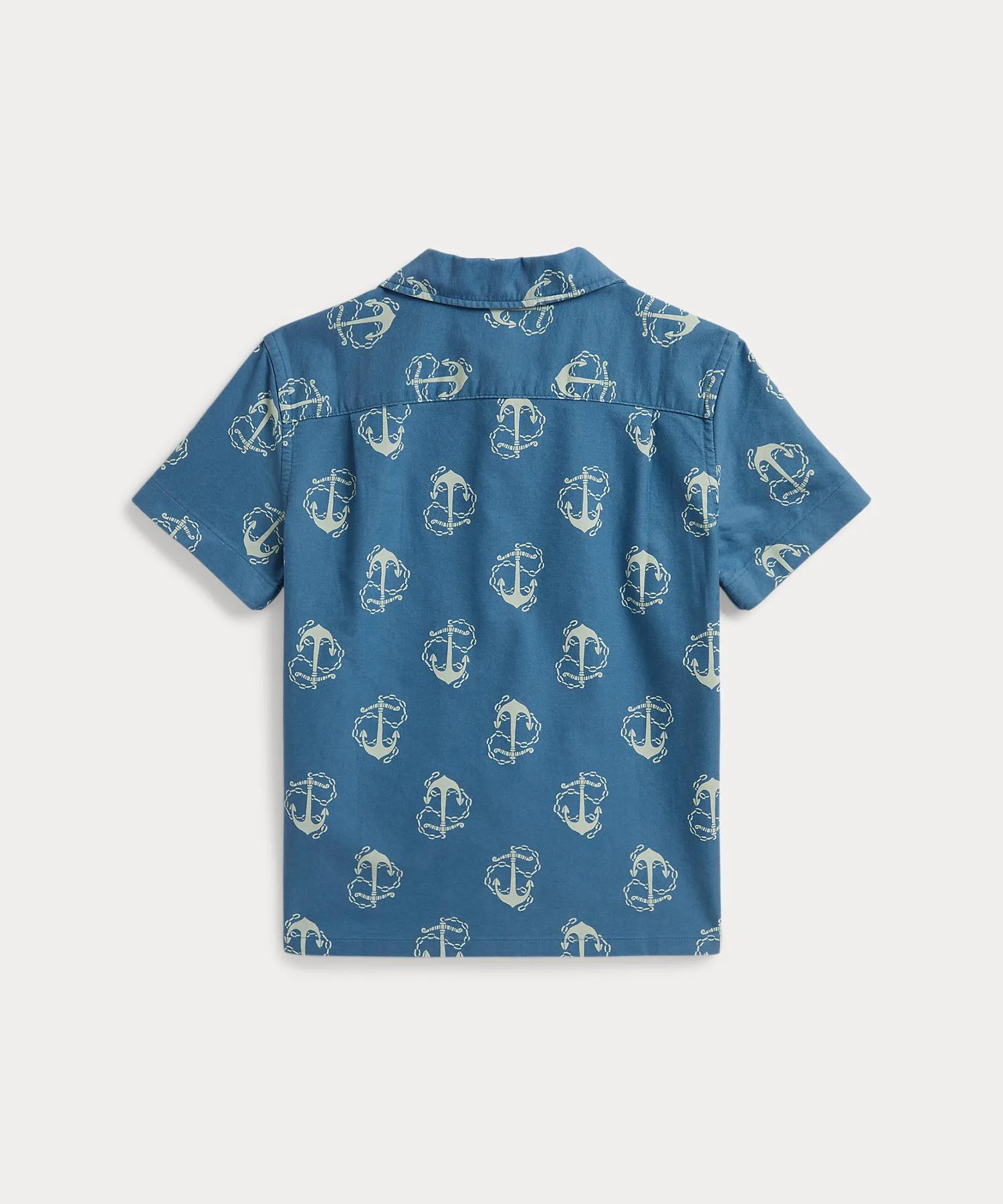 Детская рубашка с якорным принтом из хлопка Polo Ralph Lauren Childrenswear разноцветная — фото 2