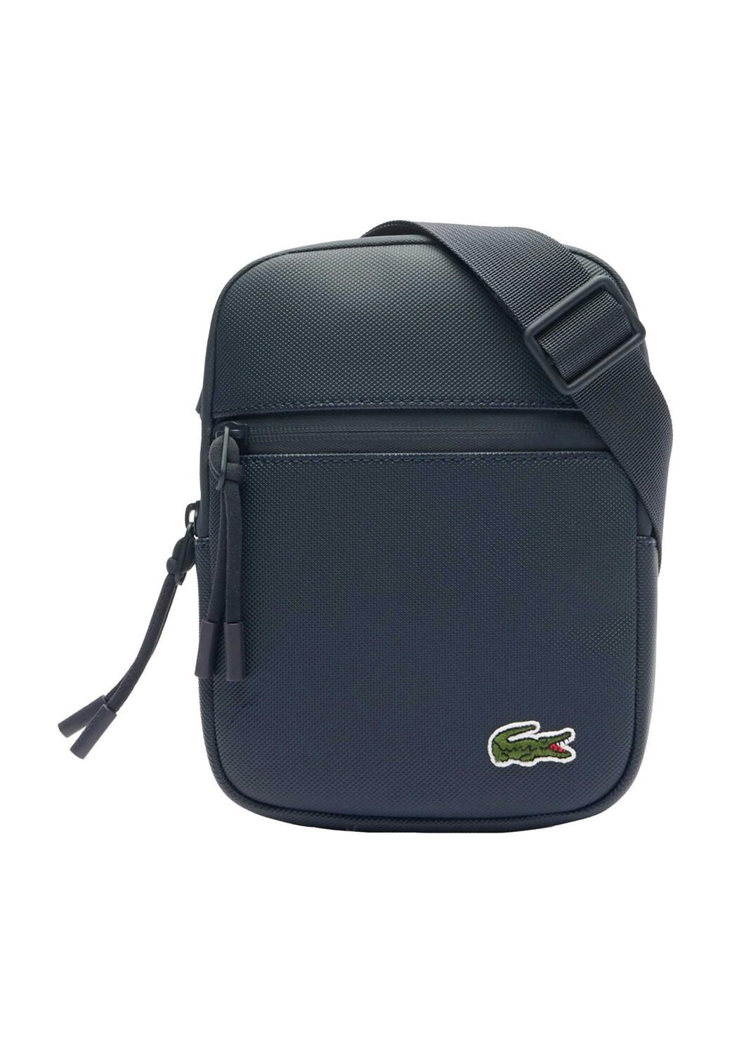 

Мужская сумка через плечо на молнии с вышивкой LACOSTE, синий
