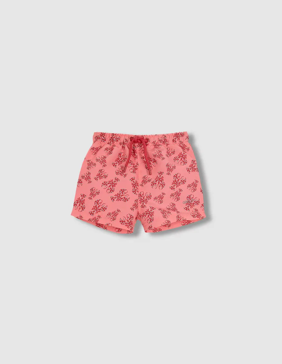

Мальчик в купальнике с лобстером на шнурке Gocco, коралловый