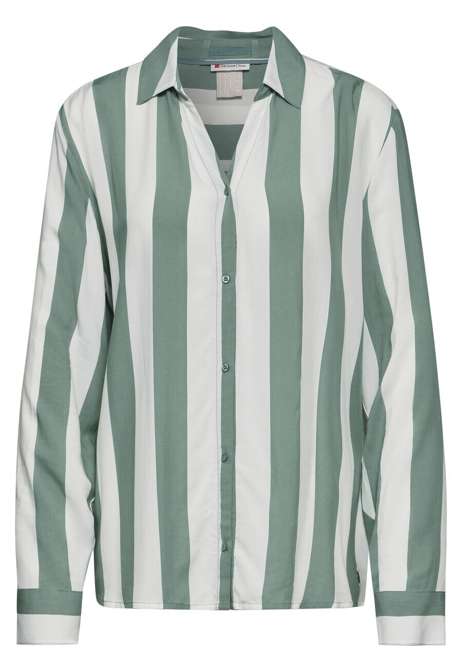 

Блузка STREET ONE Blouse, цвет grass green/white