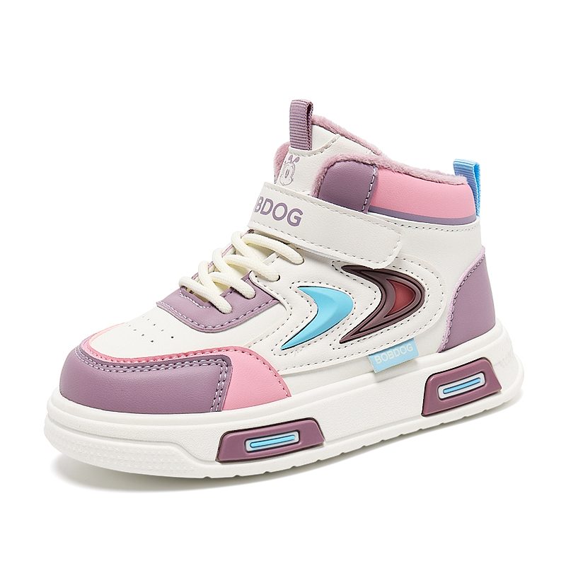 

Детские беговые кроссовки Kids' BOBDOG, YCS612-Mid-Top Taro Color[Fleece-Lined Thermal]